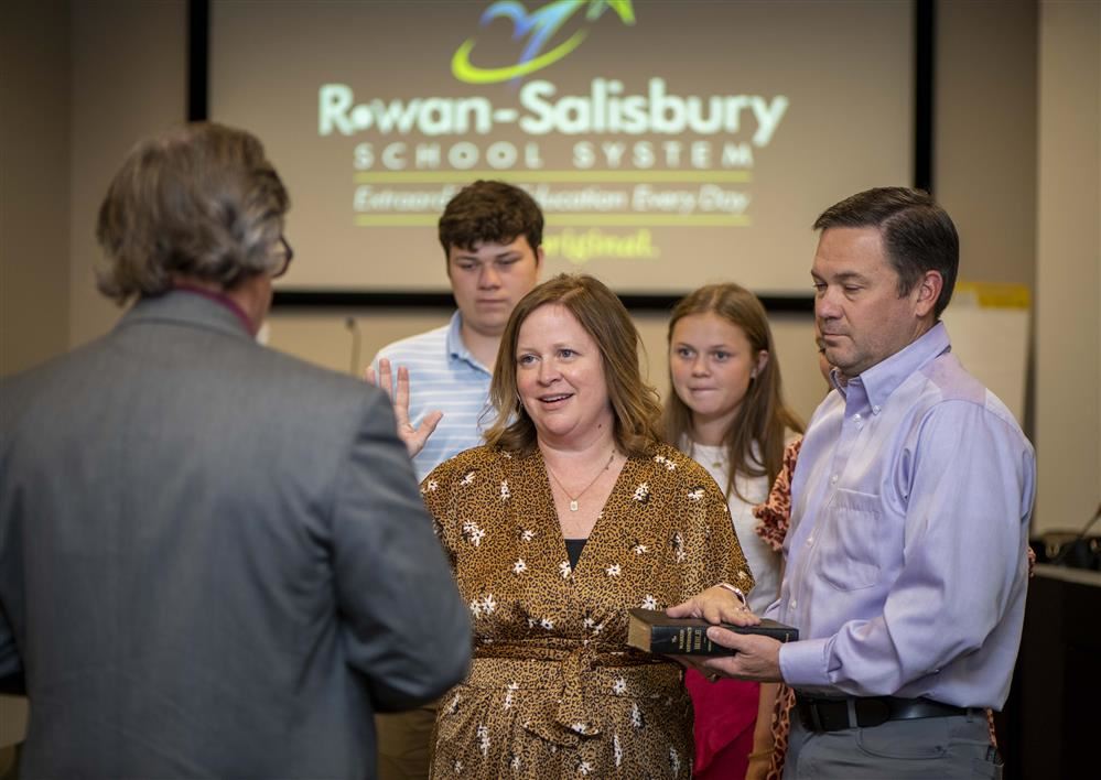  Dr. Kelly Withers is sworn-in as superintendent